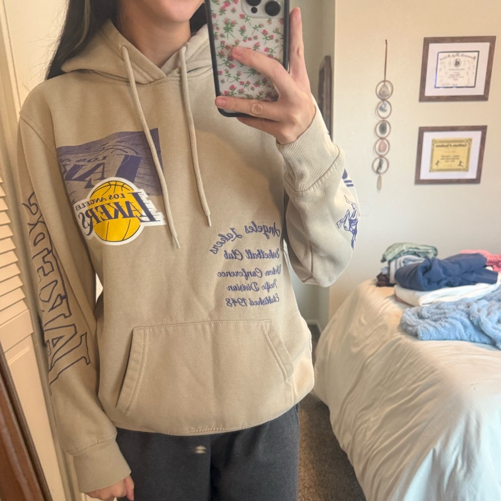 Los Angeles Lakers Tan Hoodie